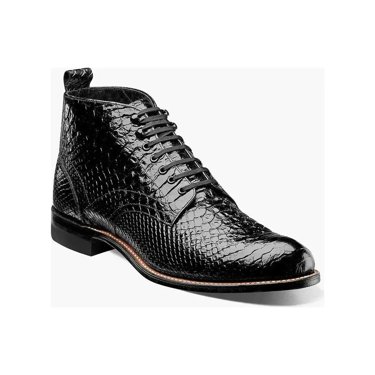 Stacy Adams Madison: Botas Anaconda Negras con Cordones para Elevar tu Estilo - ¡Imprescindibles!