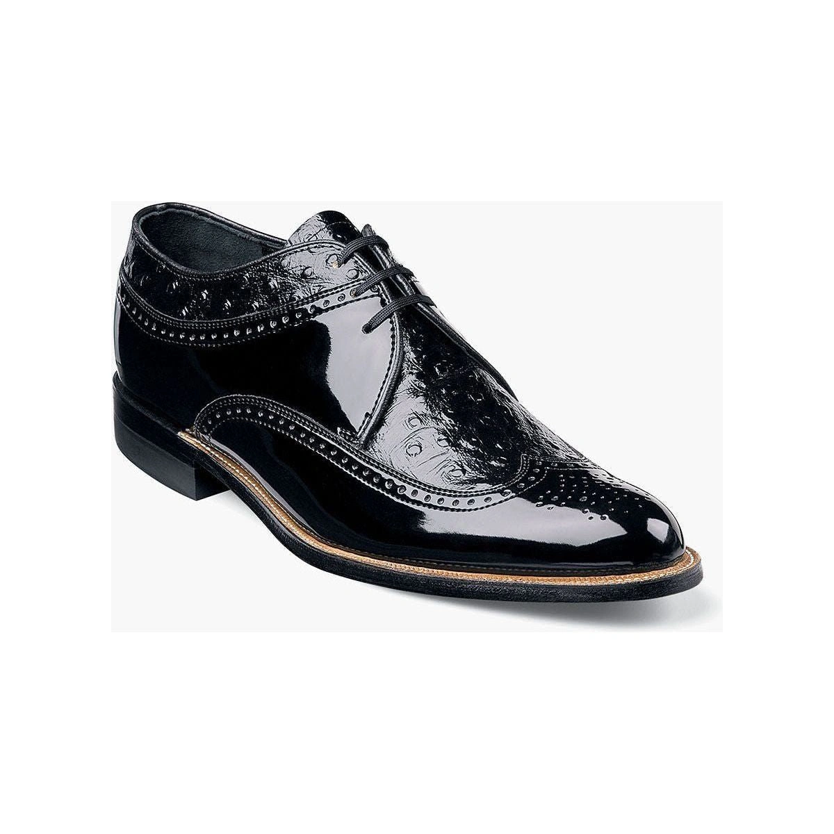 Zapatos Stacy Adams Dayton: ¡Cuero y Elegancia! Oxford Wingtip Negro/Burdeos, ¡Tu Estilo Impecable!